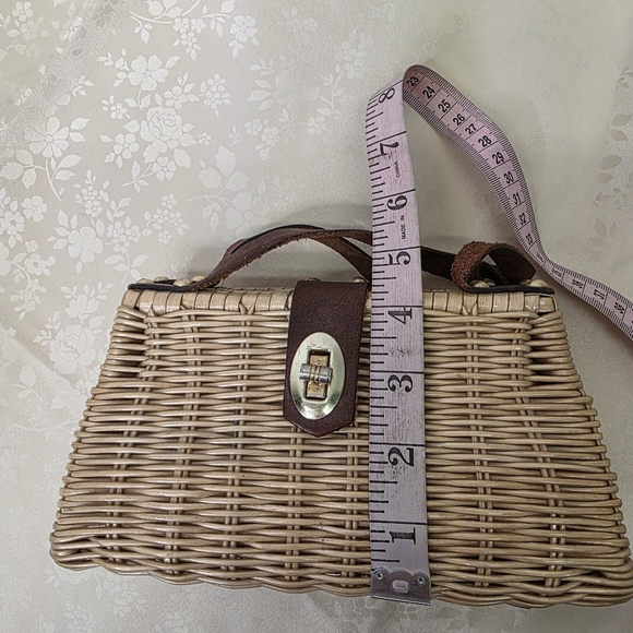 Vtg 1960s Wicker Box Purse Top Handle MCM Handmade Hong Kong – PROJECT BAG - Picture 11 of 11